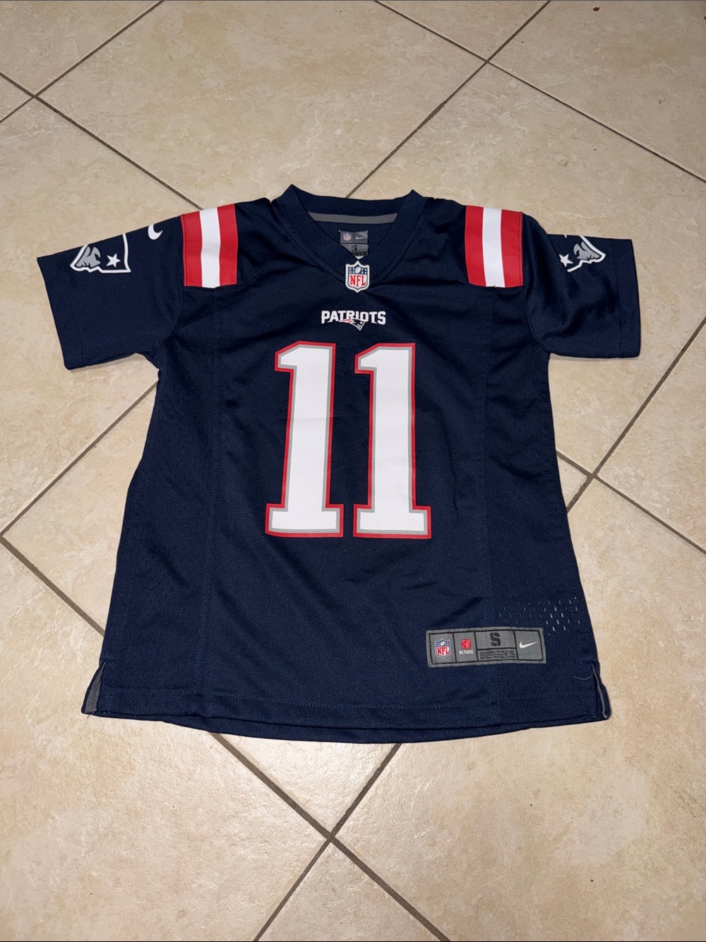 Julian Edelman New England Patriots #11 Navy NFL Jersey